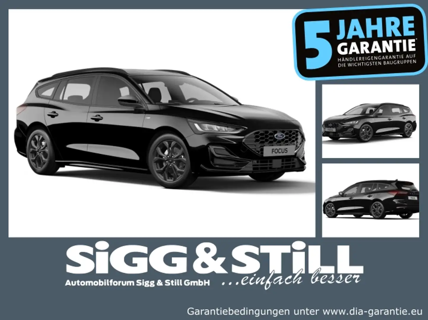 Ford Focus ST-Line Turnier 1.0 IACC*BLIS*NAV*CAM*SHZ Nero - 1