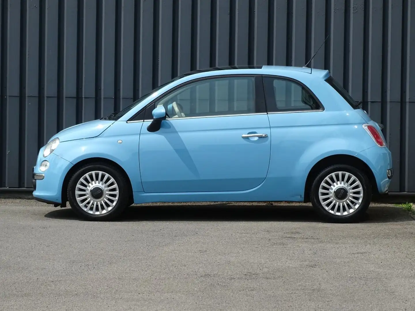 Fiat 500 0.9 TwinAir Lounge Pano | Airco | 15" Blu/Azzurro - 2