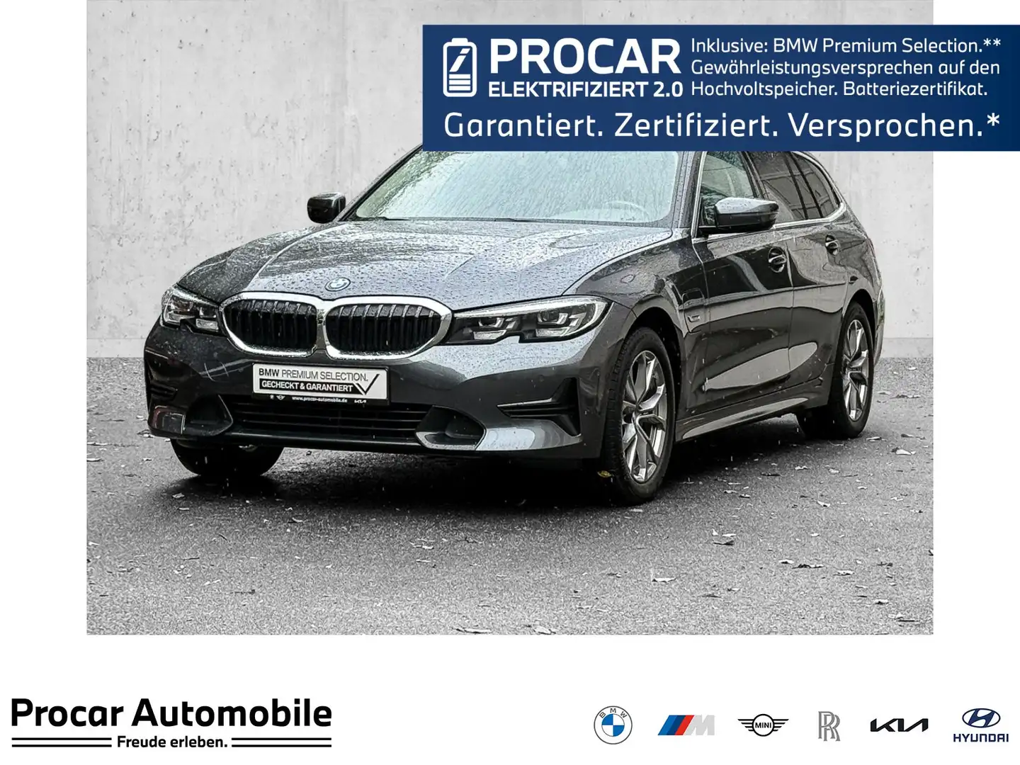 BMW 320 e A NAVI LED PDC V+H DAB Tempomat Sitzheiz. Grau - 1
