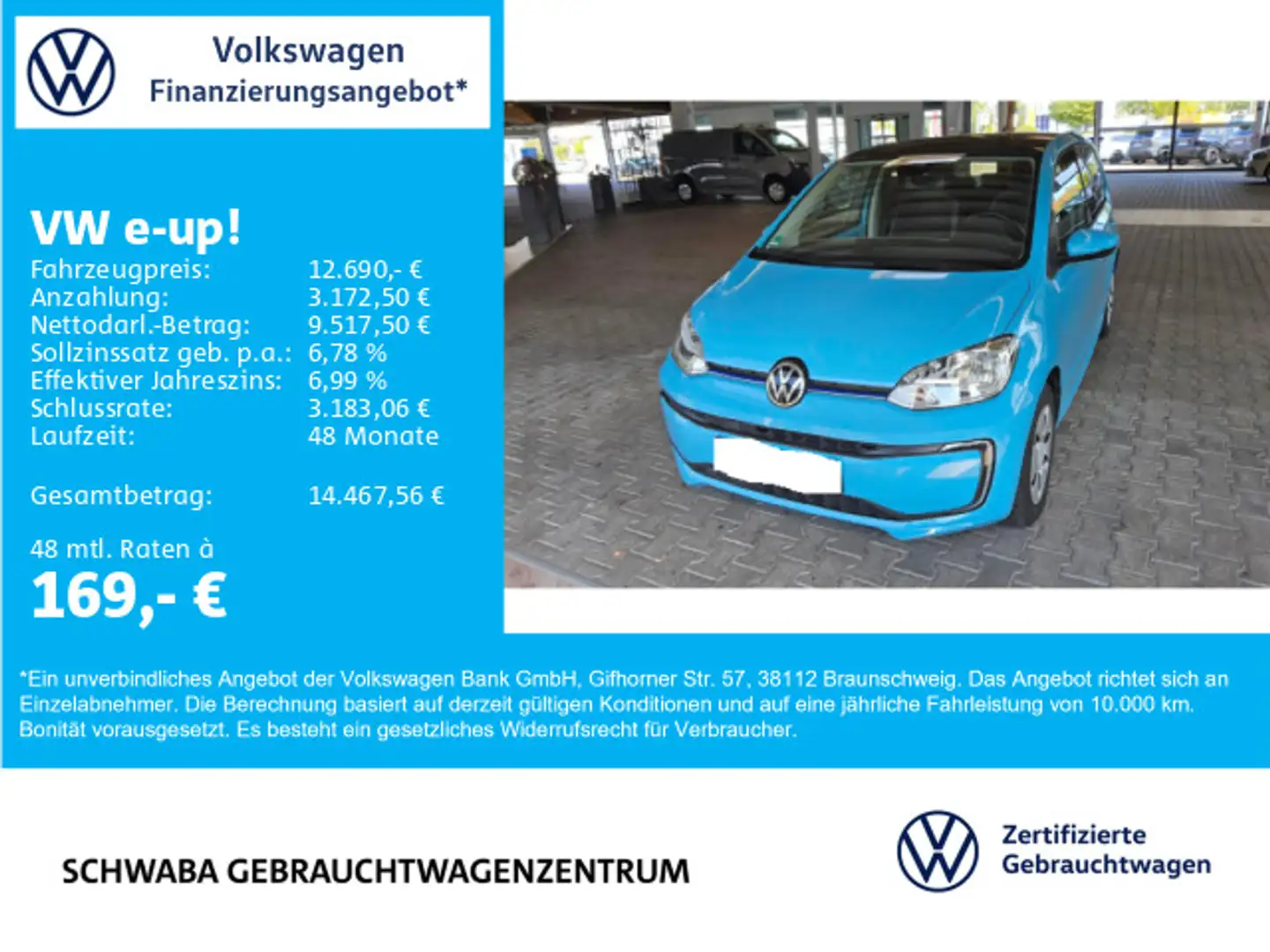 Volkswagen e-up! "Max" Bleu - 1