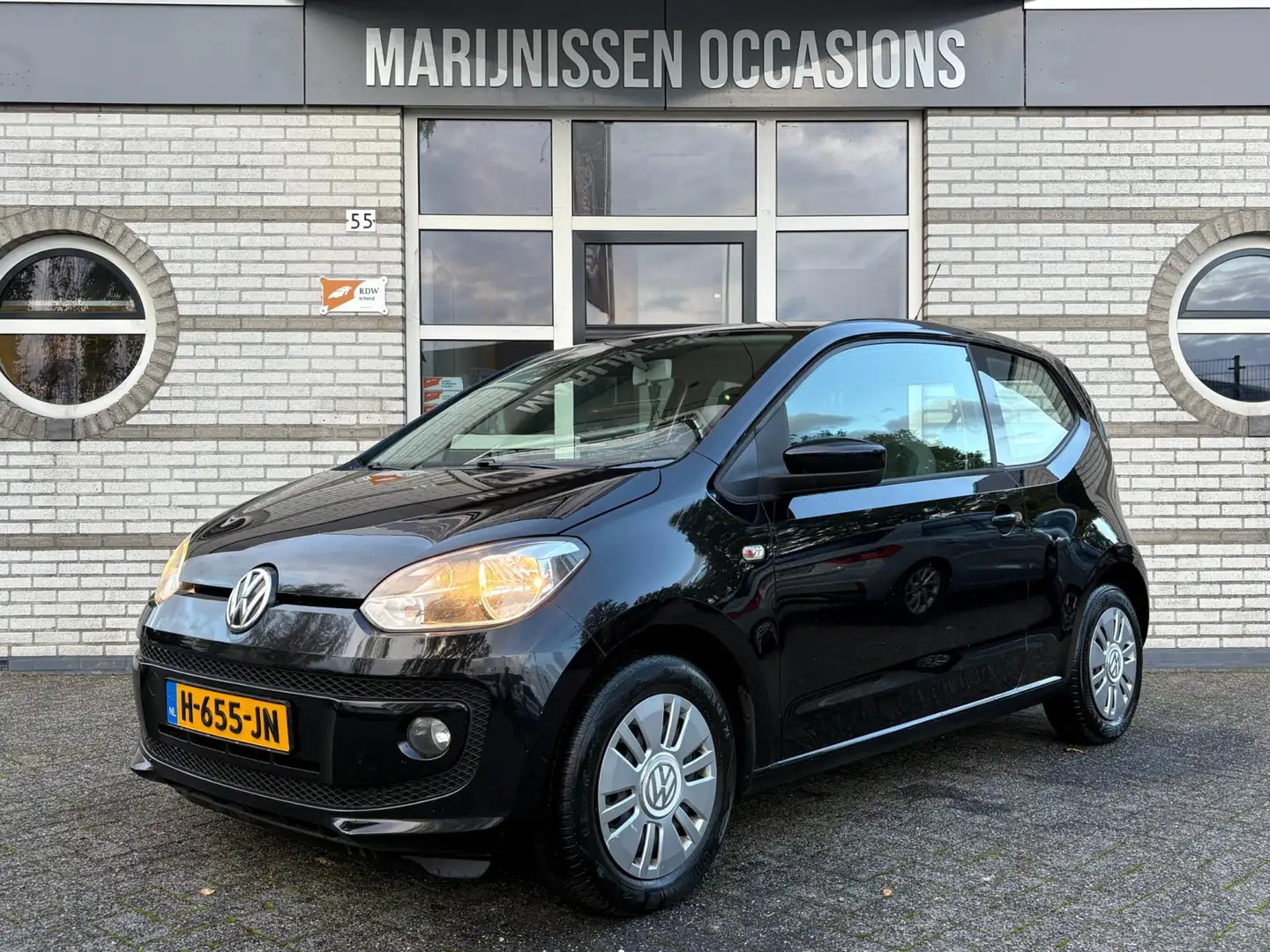 Volkswagen up! 1.0 high up! |Stoelvw,Airco,PDC| Zwart - 1