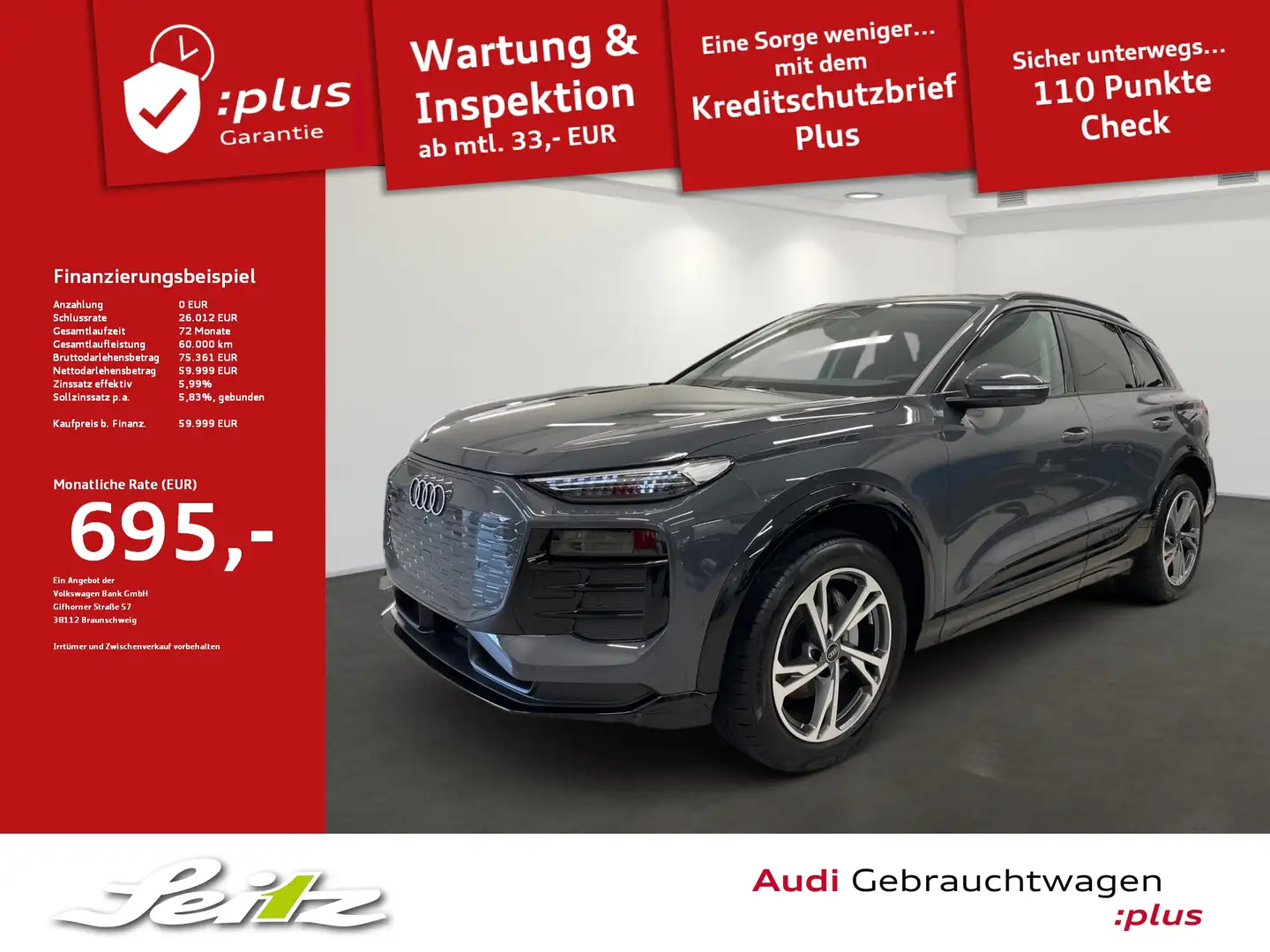 Audi Q6 e-tron e-tron *LED*KAMERA*WÄRMEPUMPE*SITZH* Gris - 1