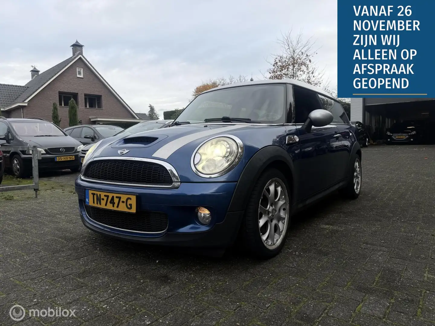 MINI Cooper S Clubman 1.6 Chili 175PK Leder / Xenon / LM / Navi Blau - 1
