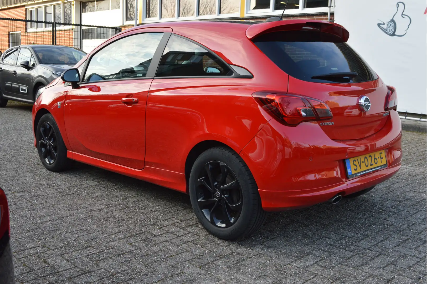 Opel Corsa 1.0 Turbo Black Roof Ed. Opc-line Nap / Clima / Ap Rood - 2