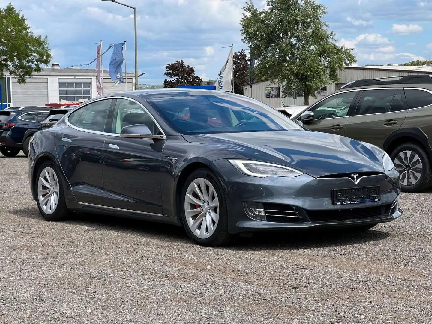 Tesla Model S P100D VOLL TOP Gris - 1