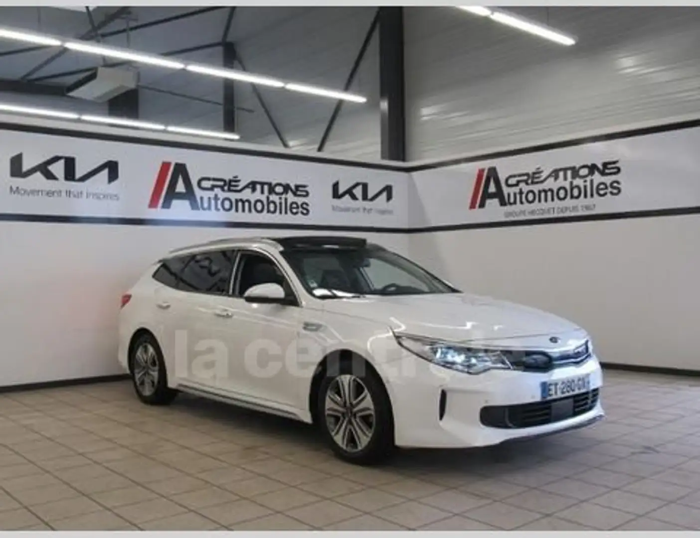 Kia Optima 2.0 GDi 205 ch Hybride Rechargeable BVA6 Blanc - 1