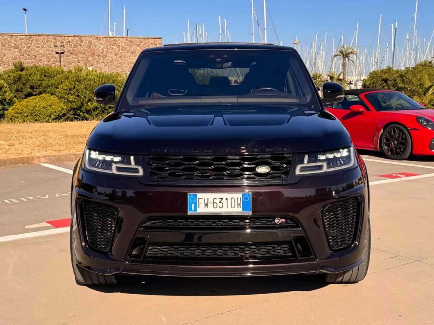 Land Rover Range Rover Sport 5.0 V8 SUPERCHARGED 575 CV SVR+TETTO+22+CARBON Nero - 2