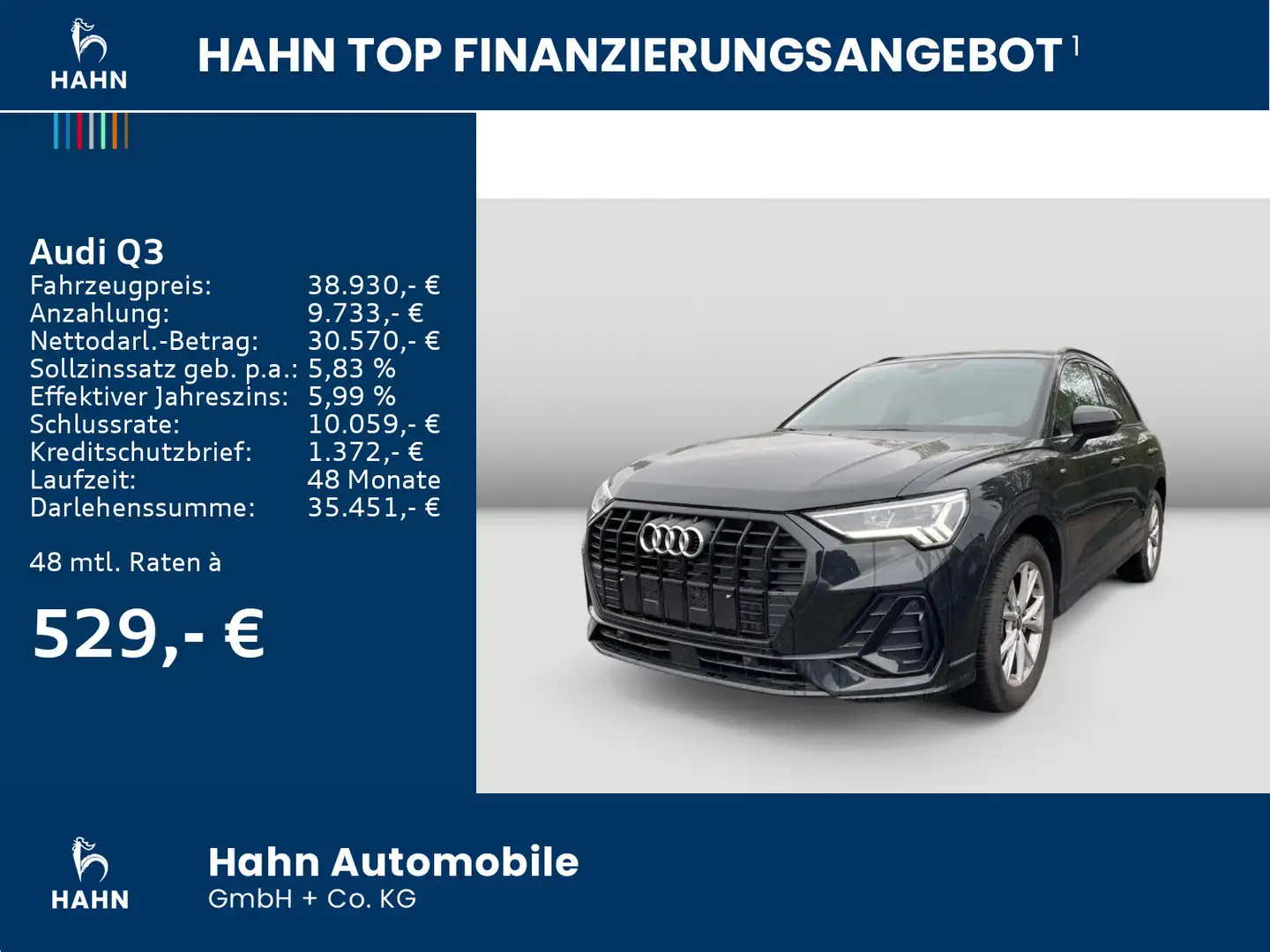 Audi Q3 35TFSI S-line S-tronic LED CAM Spurw Navi PDC Schwarz - 2