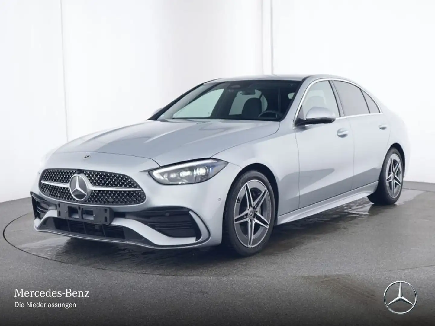 Mercedes-Benz C 200 AMG+360+TOTW+KEYLESS+9G Silber - 2