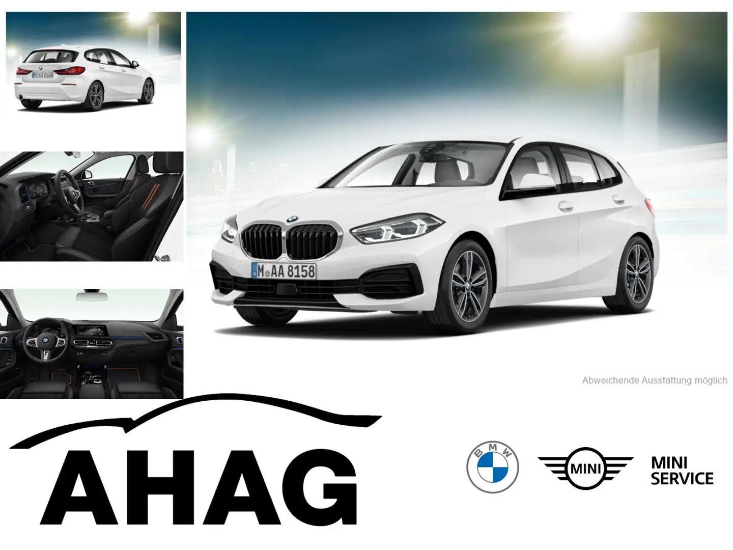 BMW 118 i Sport Line Klimaaut. Komfortzugang PDC HIFI Weiß - 1