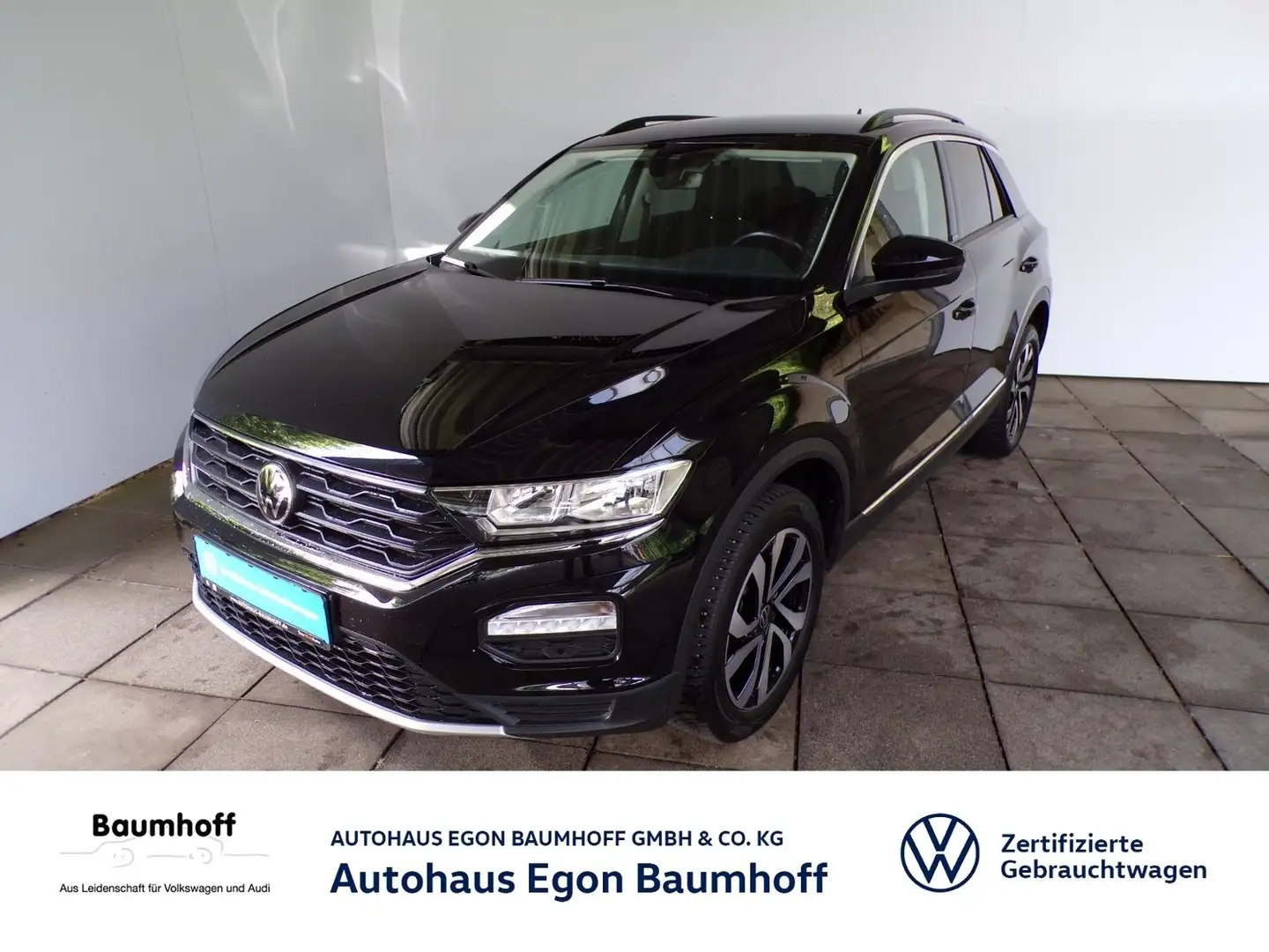 Volkswagen T-Roc T-ROC 1.5 TSI DSG ACTIVE / AHK+NAVI+SITZHZG Noir - 1