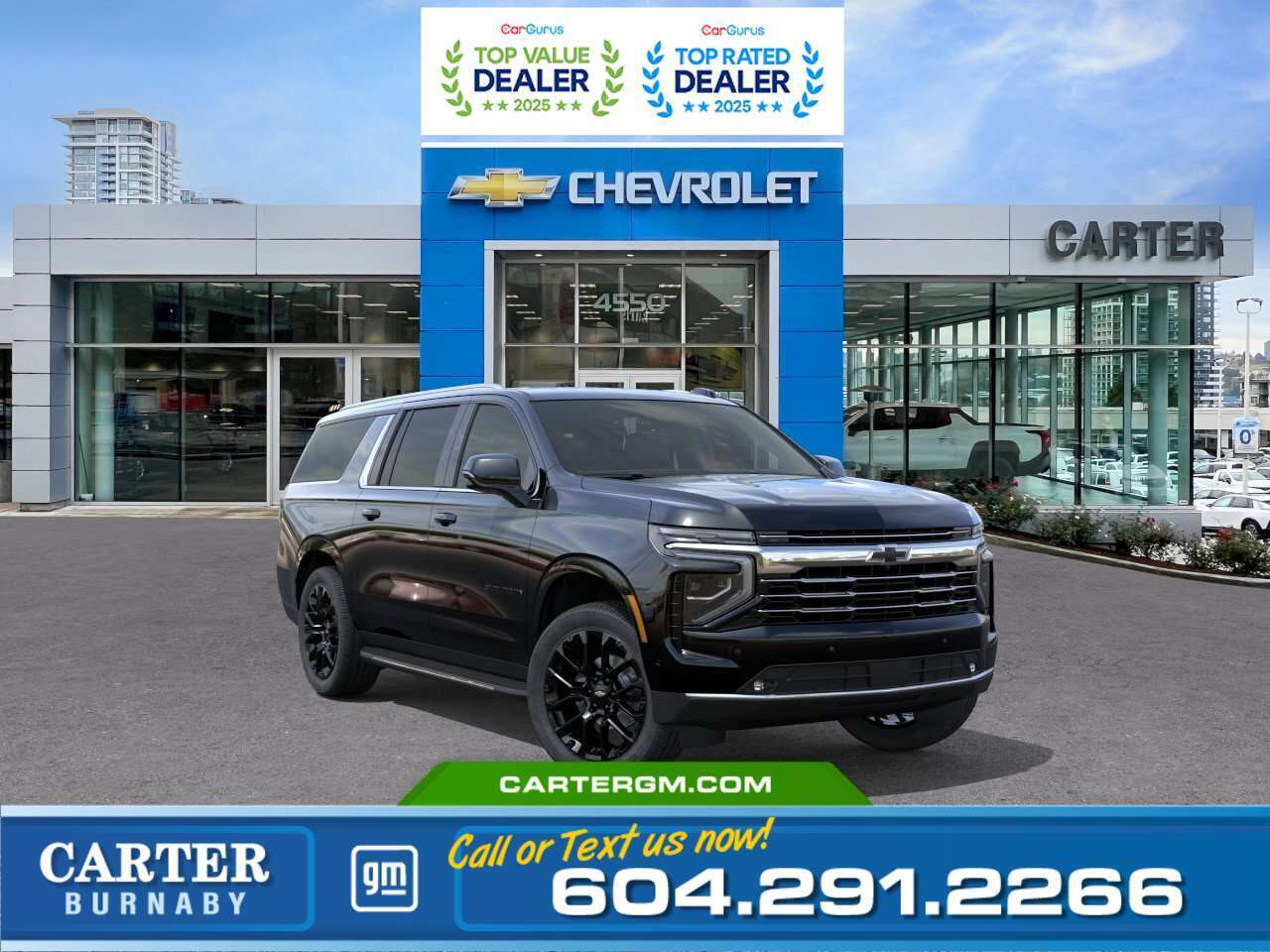 Black 2026 Chevrolet Suburban SUV / Crossover Four-Wheel Drive Automatic