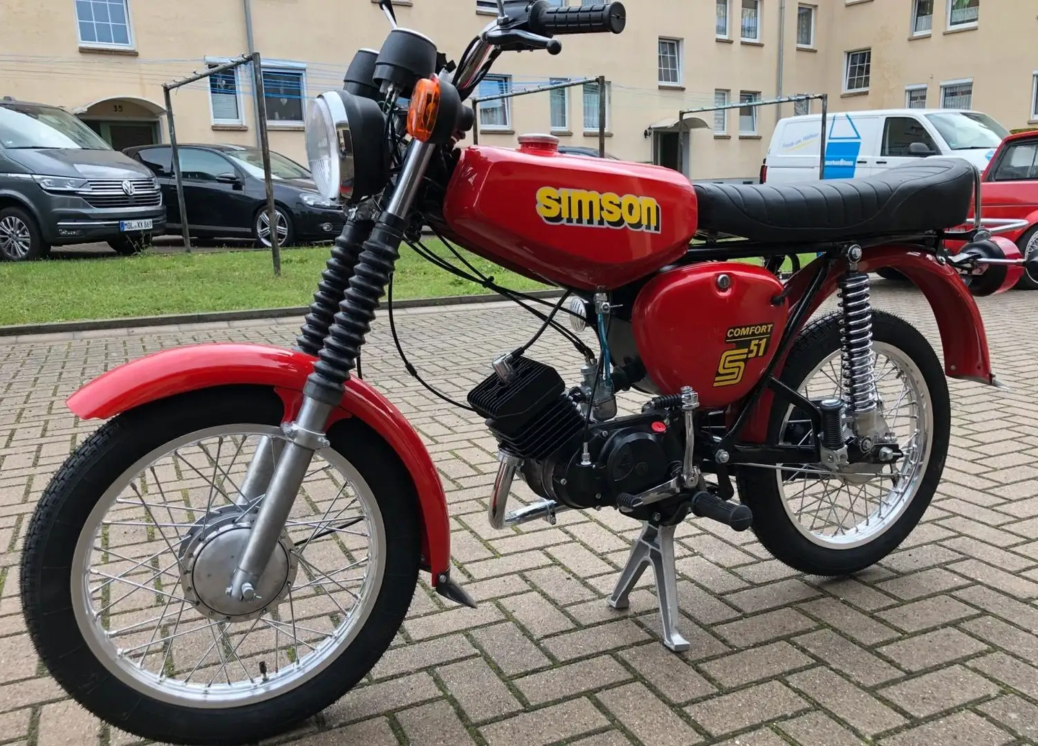 Simson S 51 Comfort Neuaufbau Rot Červená - 2