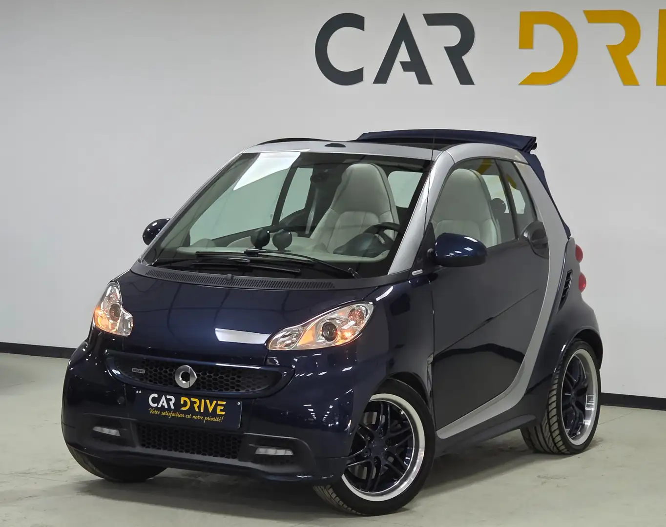 smart brabus Cabrio 1.0 Turbo CAPTEUR/SIEGE CHAUF/NAVI/XENON Bleu - 1