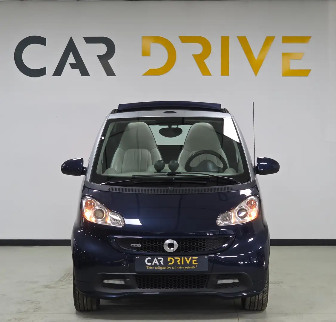 smart brabus Cabrio 1.0 Turbo CAPTEUR/SIEGE CHAUF/NAVI/XENON Bleu - 2