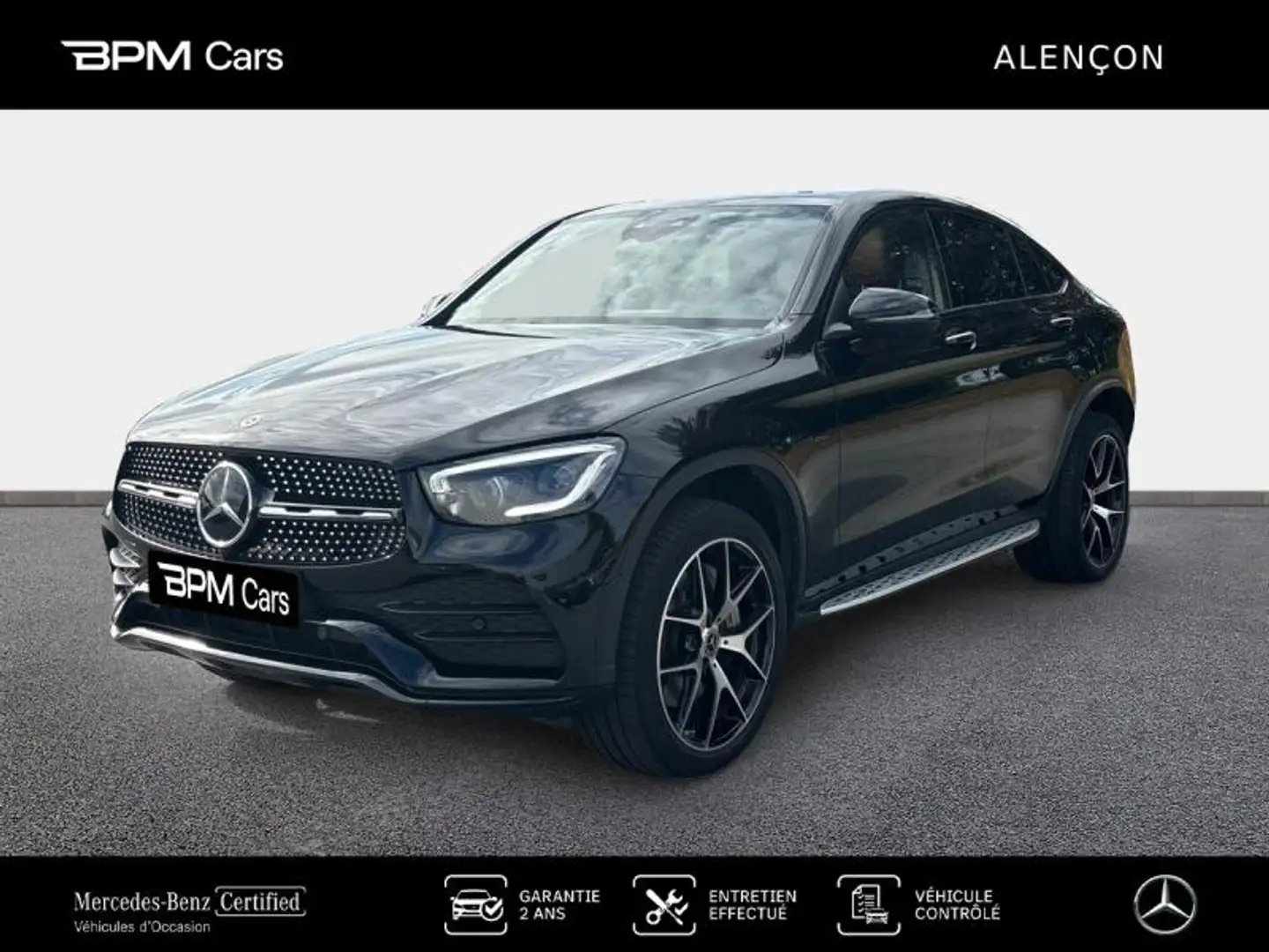 Mercedes-Benz GLC 300 300 de 194+122ch AMG Line 4Matic 9G-Tronic Noir - 1
