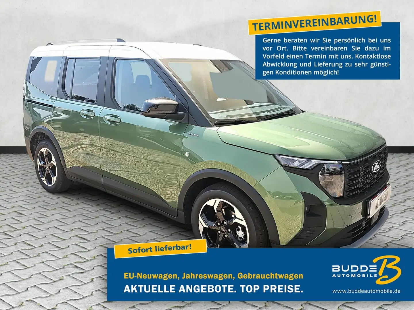 Ford Tourneo Courier 1.0 EB Active Navi Kamera BLIS Zelená - 1