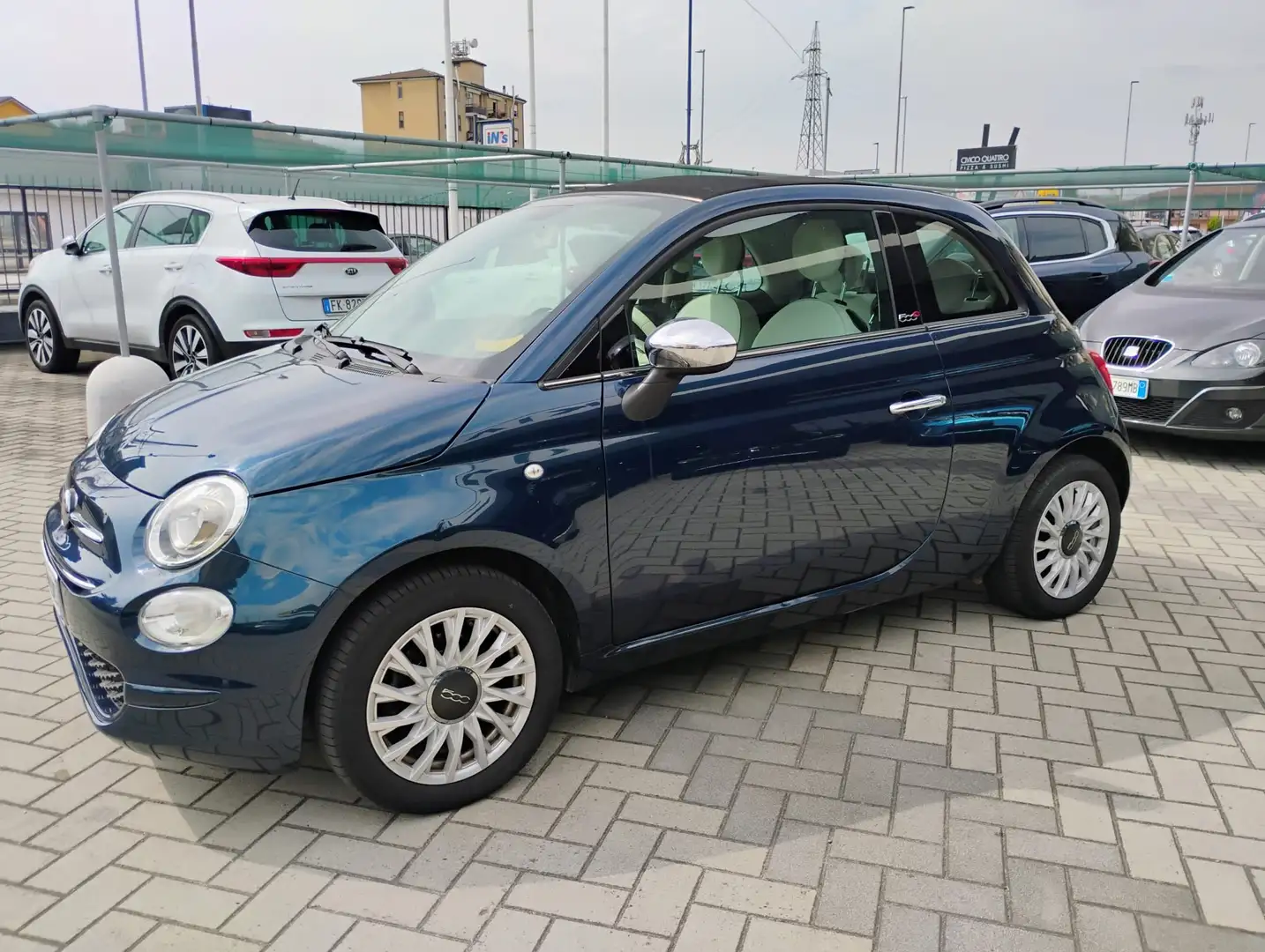Fiat 500C 500C 1.2 Lounge 69cv my20 Bleu - 1