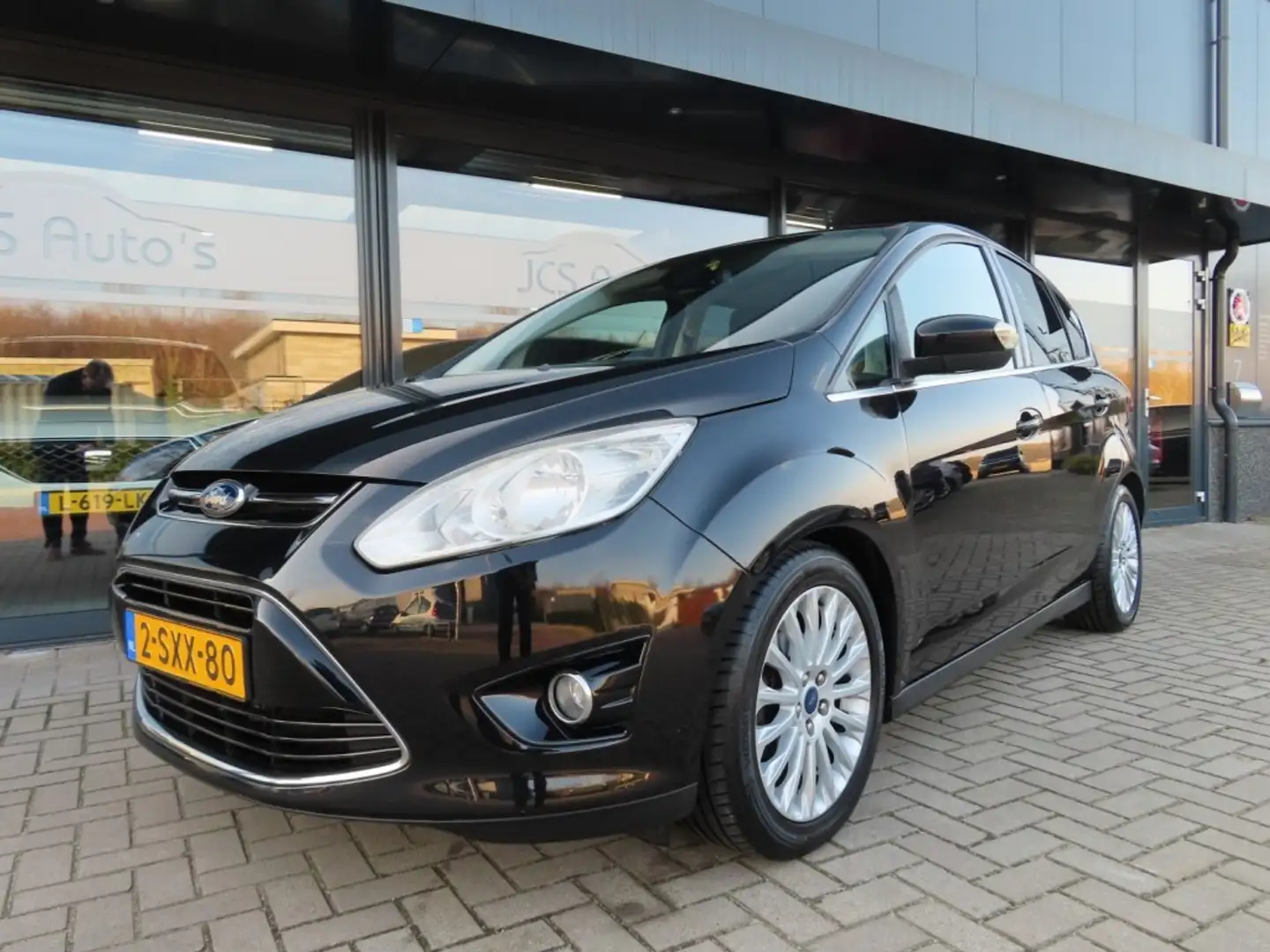 Ford C-Max 1.0 Titanium Ecc Cruise Navi Trekhaak Pdc 2014 Schwarz - 1