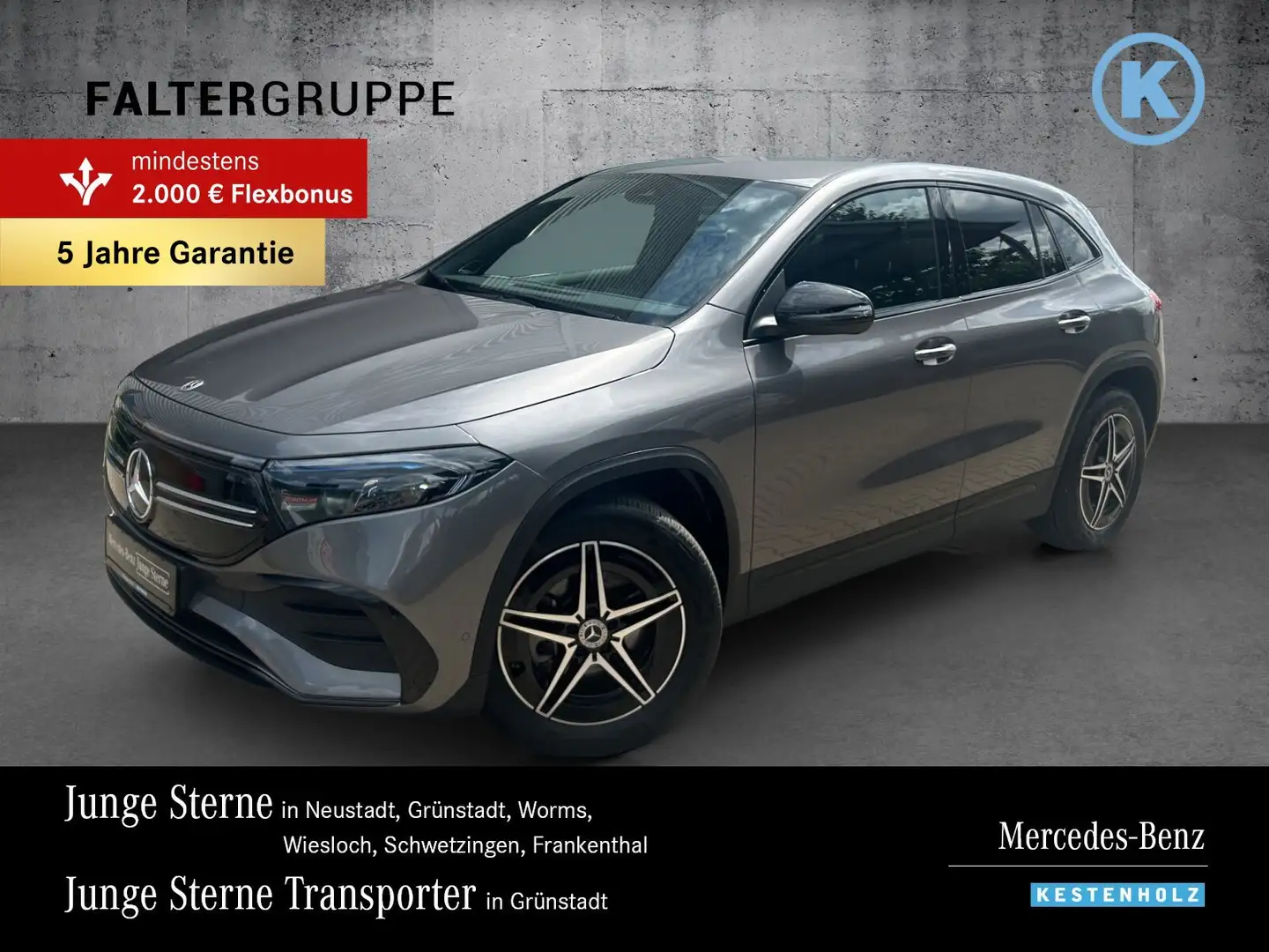 Mercedes-Benz EQA 350 EQA 350 4M AMG+NIGHT+BURME+KAMERA+AMBI+EASYP+TWA Grau - 1