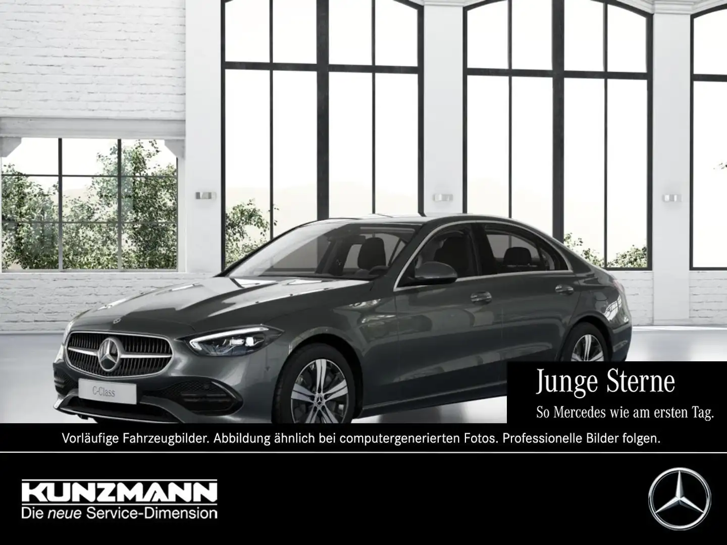 Mercedes-Benz C 300 e Avantgarde MBUX Navi Distronic AHK Grau - 1