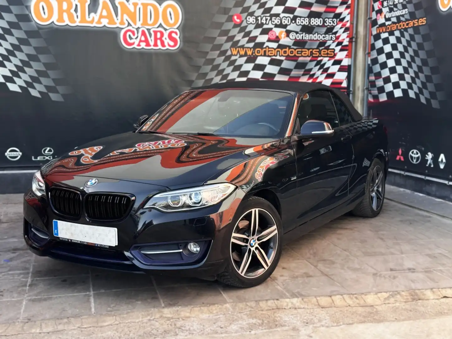 BMW 218 218i Cabrio Negro - 1