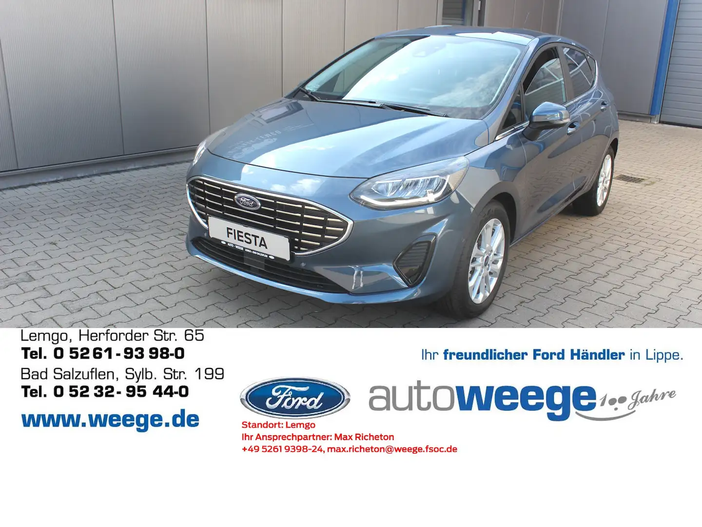 Ford Fiesta Titanium Blau - 1