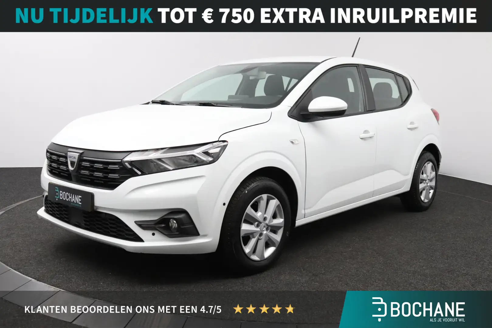 Dacia Sandero 1.0 TCe 90 Comfort | Achteruitrijcamera | Apple Ca Wit - 1