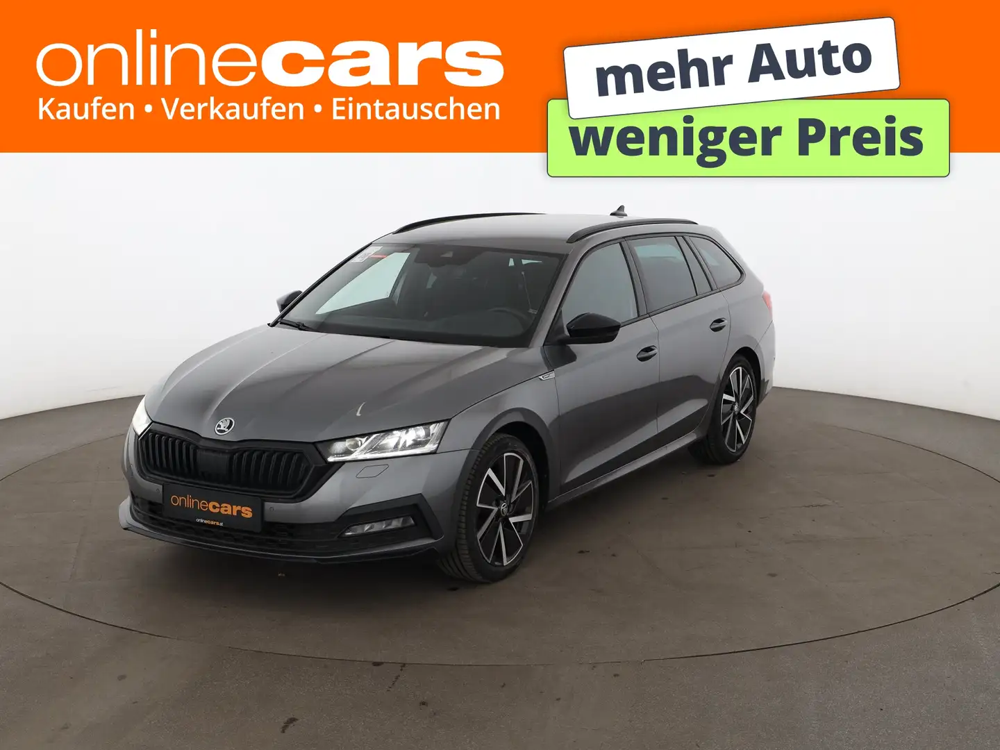 Skoda Octavia Combi 2.0 TDI Sportline Aut MATRIX RADAR Grau - 1