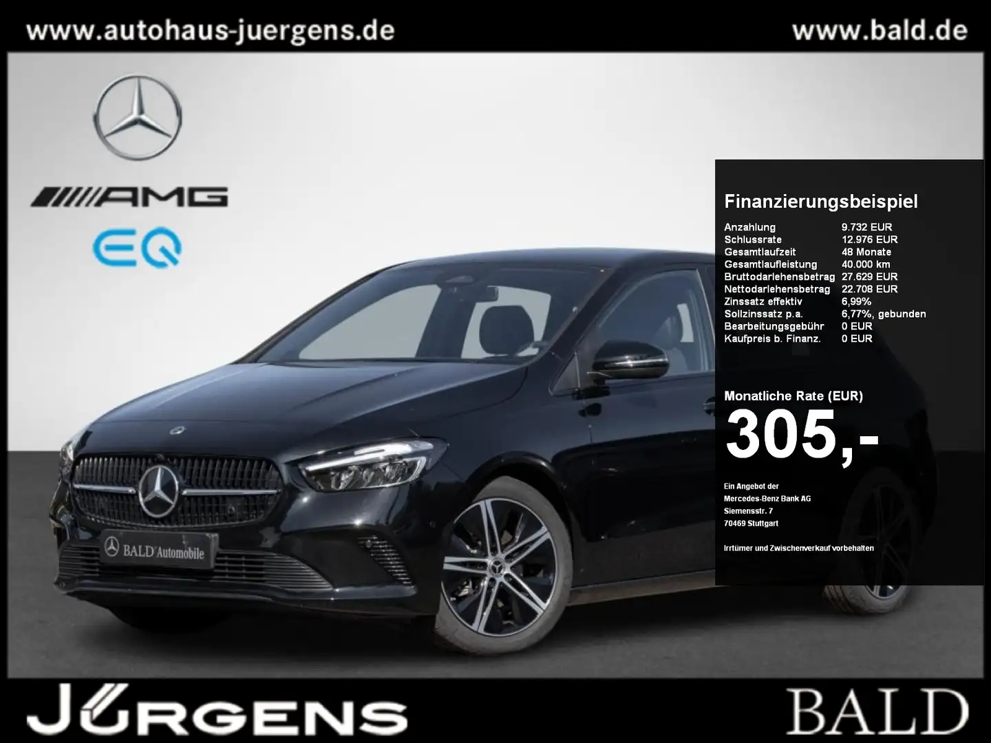 Mercedes-Benz B 180 Progressive/Wide/LED/Cam/Easy-P/Night/18" Siyah - 1