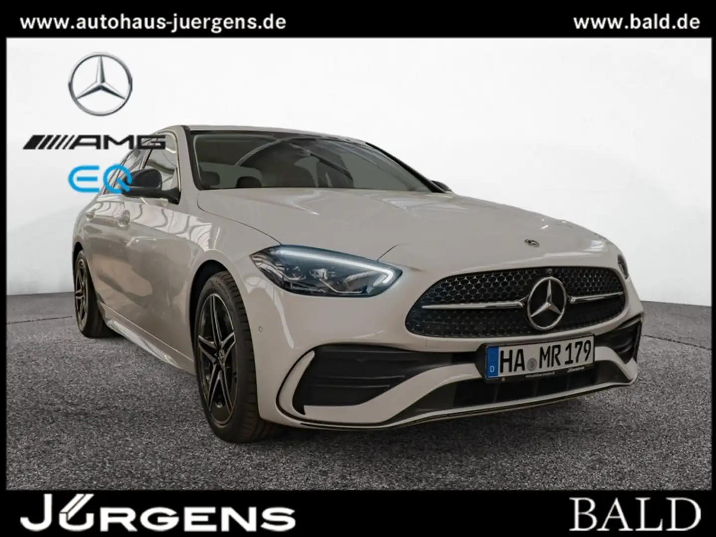 Mercedes-Benz C 180 AMG-Sport/LED/360/Night/Totw/Distr/Memo/18 Weiß - 1
