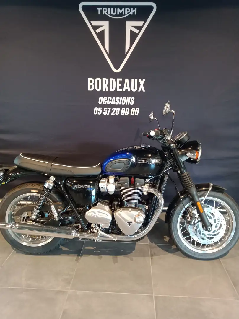 Triumph Bonneville T120 Bleu - 1