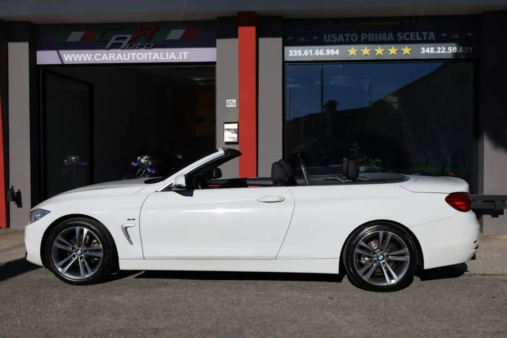 BMW 420 d Cabrio MSport Automatica Pelle Memory NaviPROLed Blanc - 2