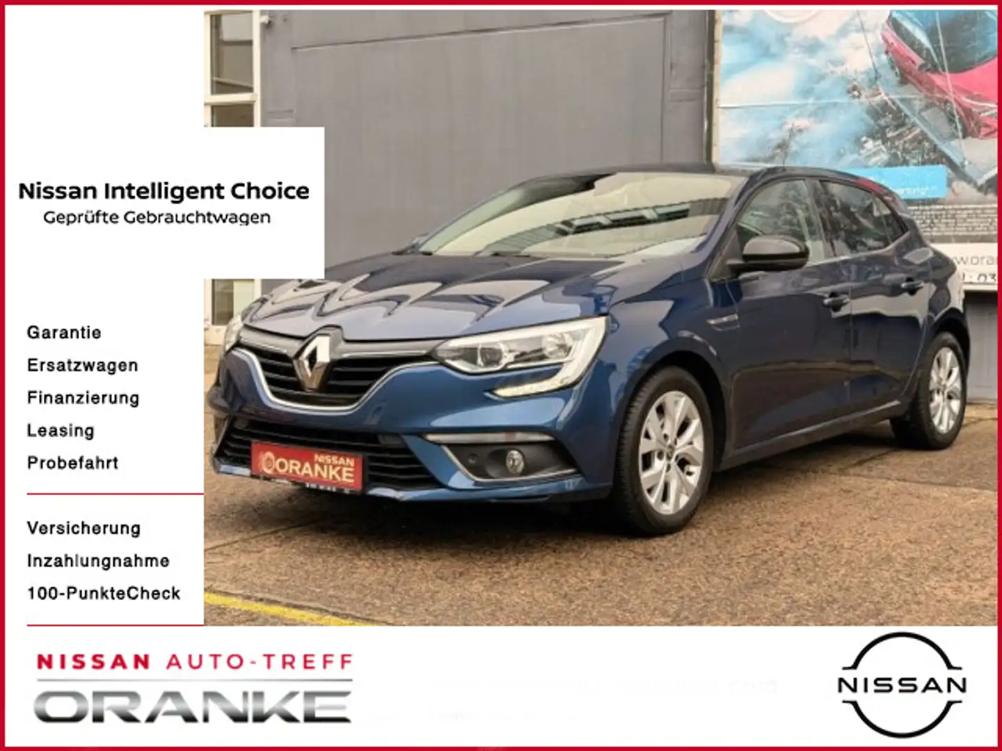 Renault Megane IV 1.3 TCe 140 Limited Automatic+Safety Blau - 1