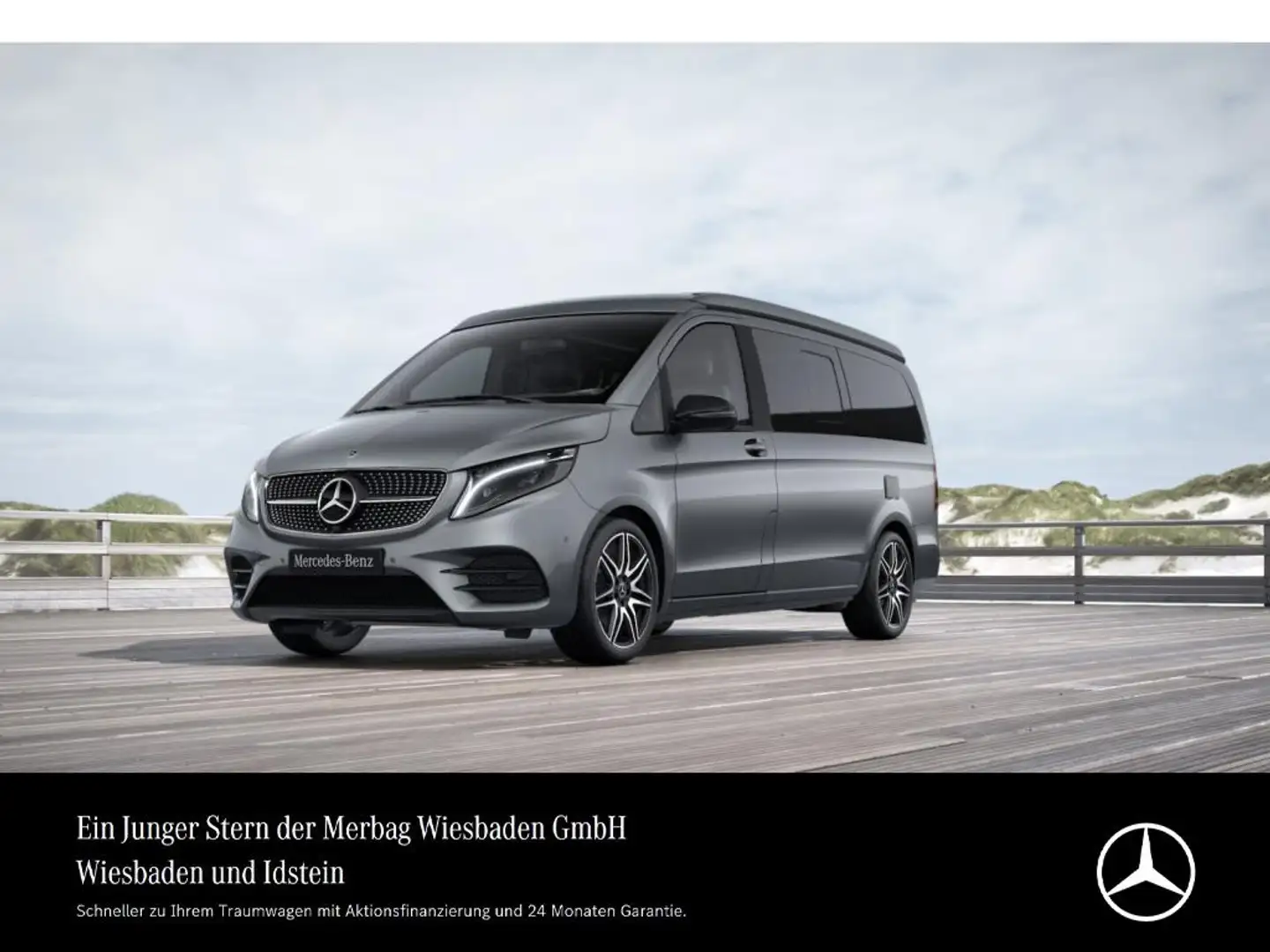 Mercedes-Benz V 300 d 4M MARCO POLO AMG-LINE STH. AHK DISTRONIC Gris - 1