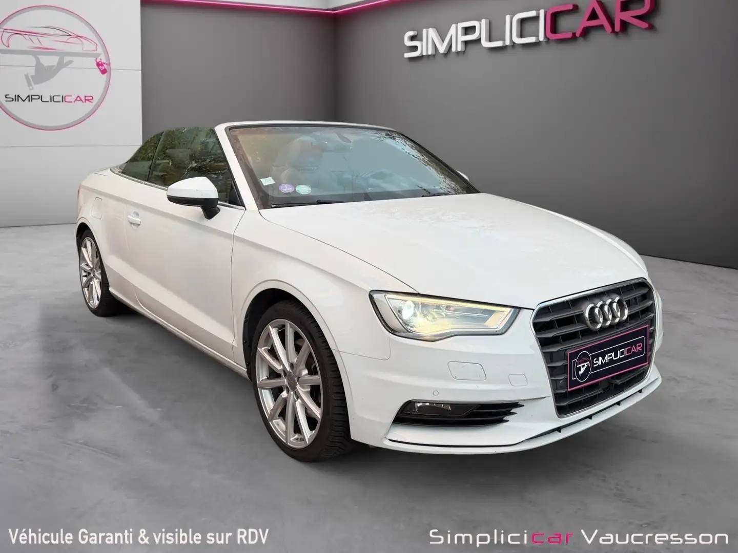 Audi Cabriolet S line S tronic 7 Blanc - 1