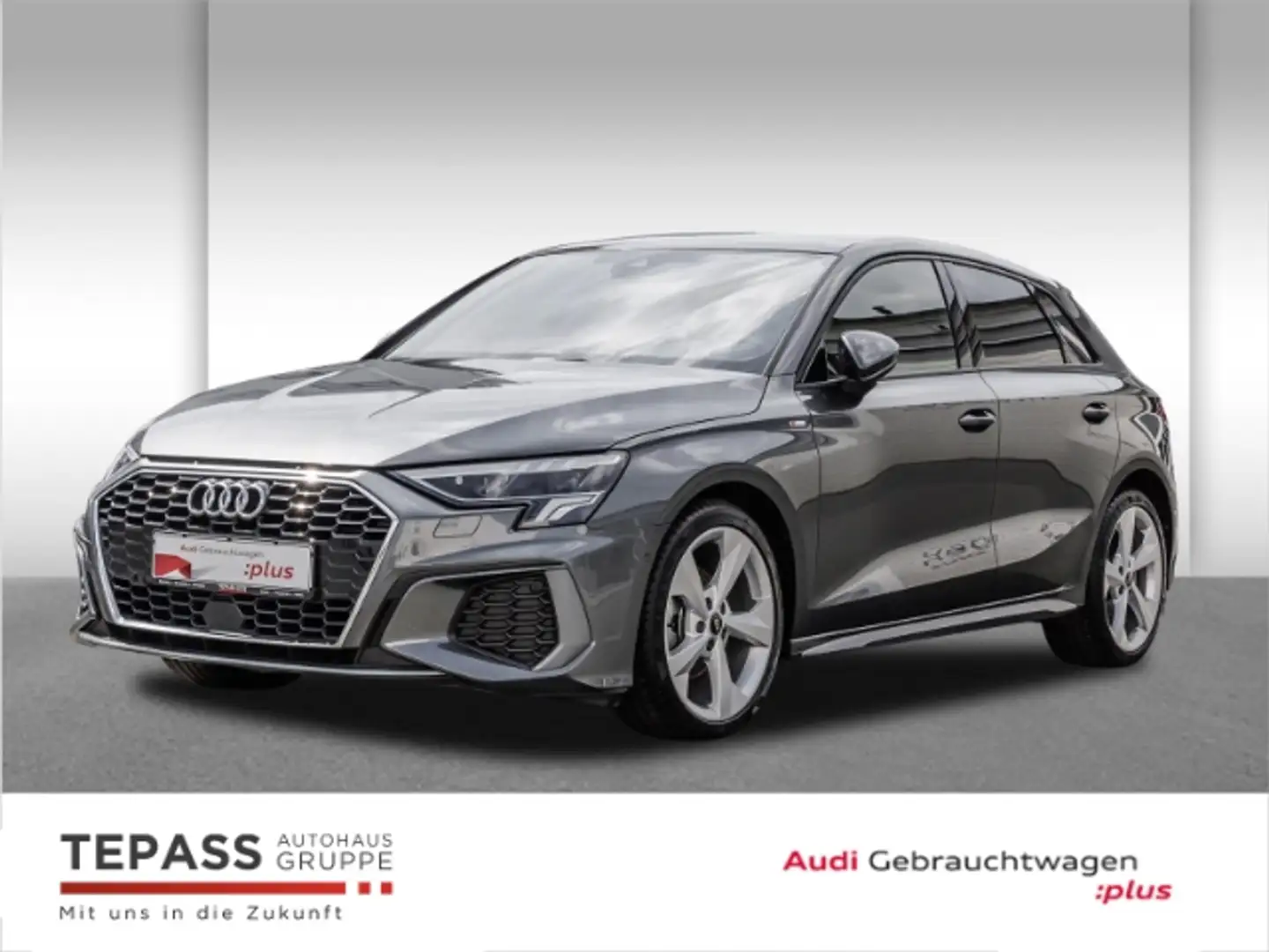 Audi A3 Sportback 35 TDI S-TRONIC S LINE NAVI PANO LED 18 Grijs - 1