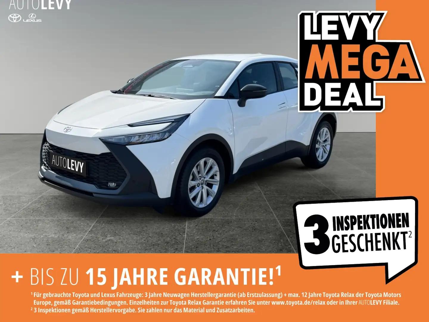 Toyota C-HR 1.8 l Hybrid 4x2 *NAVI*LM*PDC*RFK*SHZ* Weiß - 1