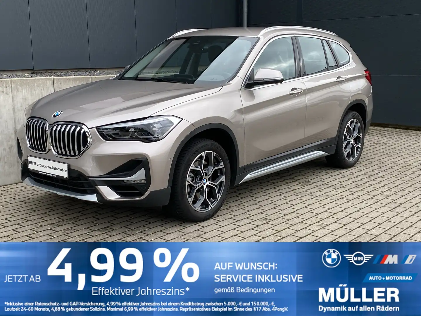 BMW X1 sDrive20i xLine AHK/HUD/NAV+/LED+/DAB/CAM/SH Argent - 1