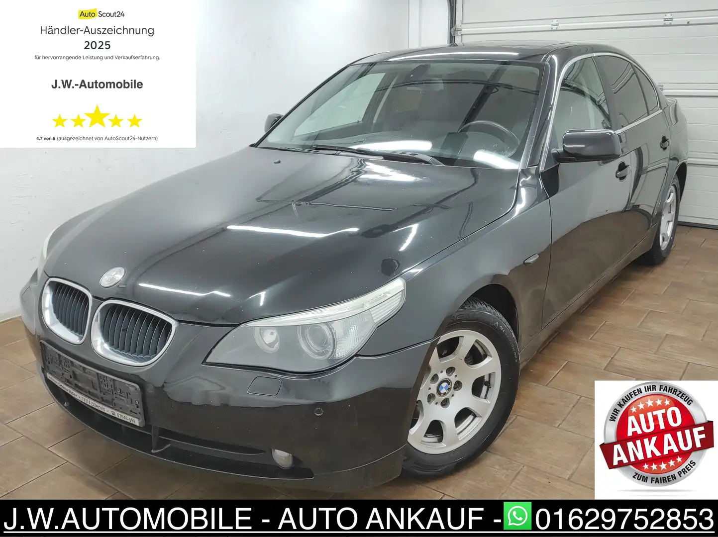 BMW 520 ** LITAUEN PAPIERE ** KLIMAA SHZ TEMP BC XENON COC Schwarz - 1