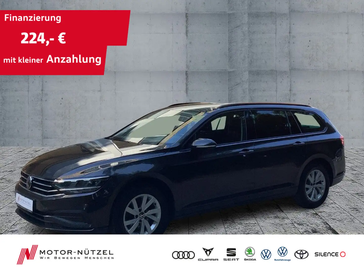 Volkswagen Passat Variant 2.0 TDI DSG LED+NAVI+KAMERA+SHZ Grijs - 1