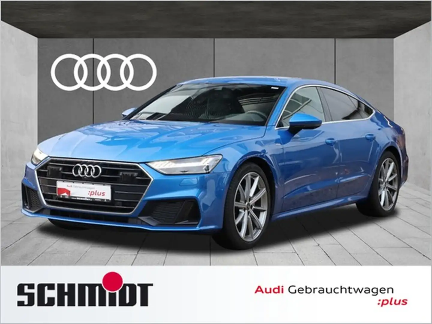 Audi A7 Sportback 40 TDI S line LM20 HD Matrix LED ACC ... Bleu - 1
