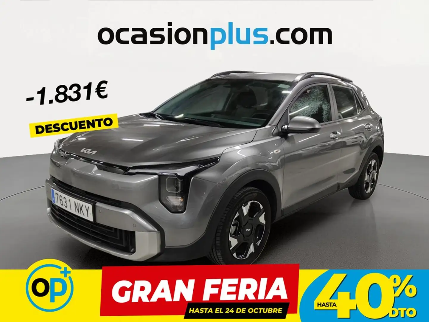 Kia Stonic 1.0 T-GDi MHEV Concept 100 Gris - 1