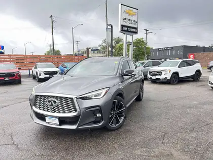 Gray 2022 INFINITI QX55 SUV / Crossover All-Wheel Drive Automatic
