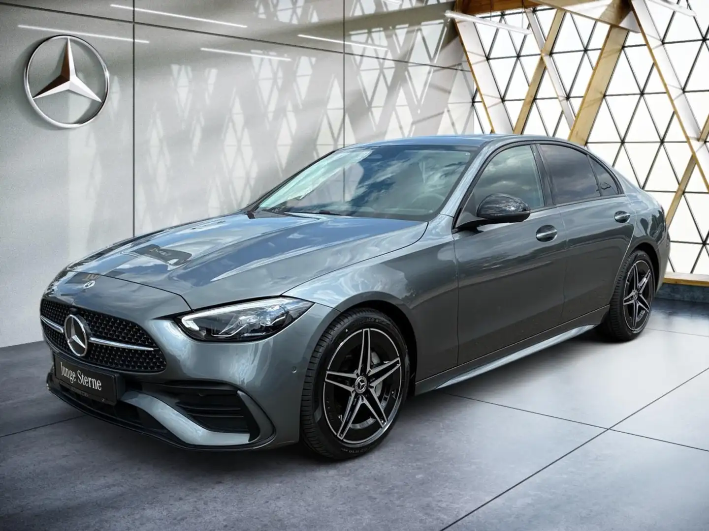 Mercedes-Benz C 200 d AMG Night*Memory*LenkradHz*Kam*KeylessGo Grau - 2