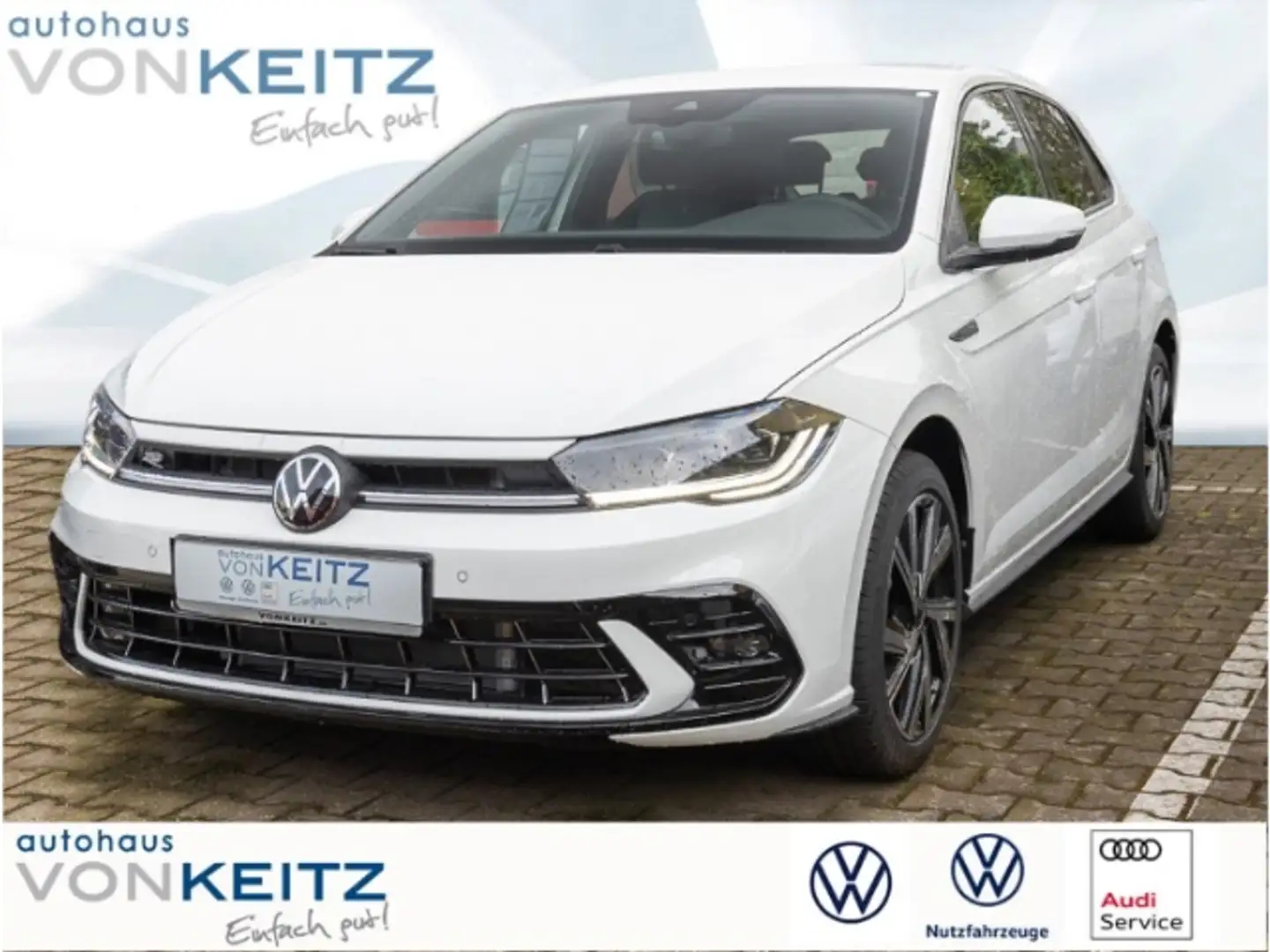 Volkswagen Polo 1.0 R-LINE DSG+SHZ+NAVI+BT+USB+RFK+KLI Blanco - 1