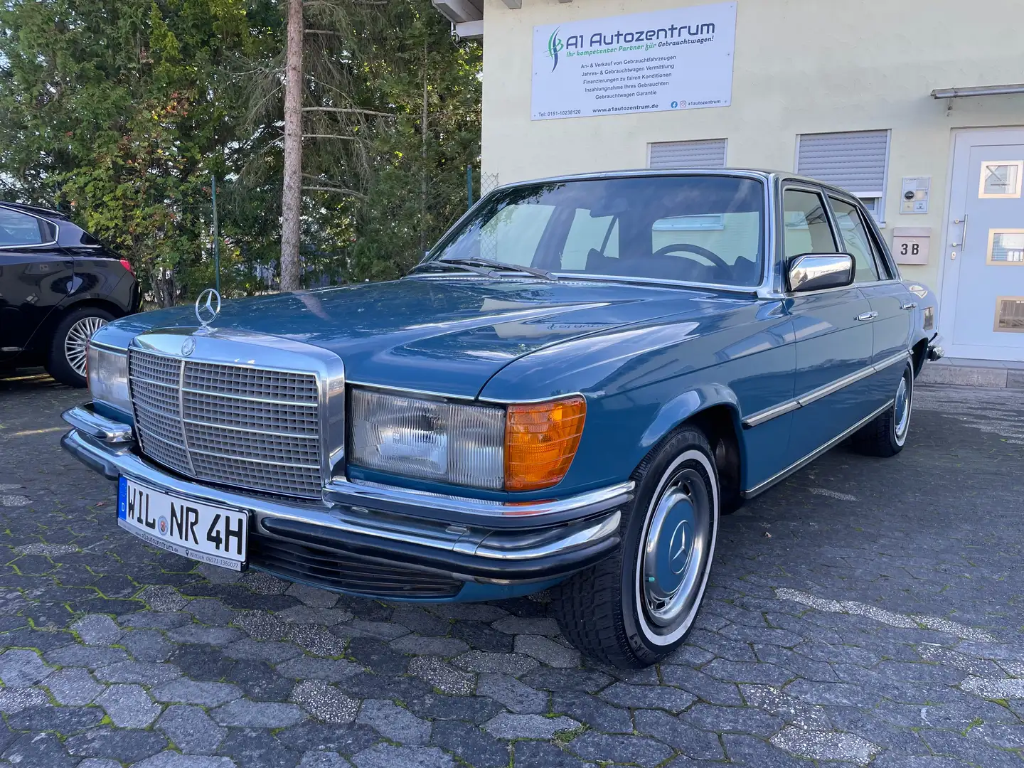 Mercedes-Benz 450 SE S-Klasse W116 V8 Leder H-Zulassung TÜV NEU Kék - 1