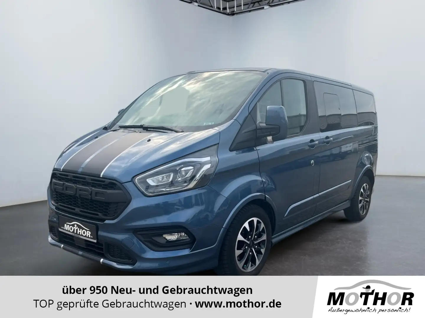 Ford Tourneo Custom Sport 2.0 TDCi 320 L1 Bi-Xenon Blau - 1