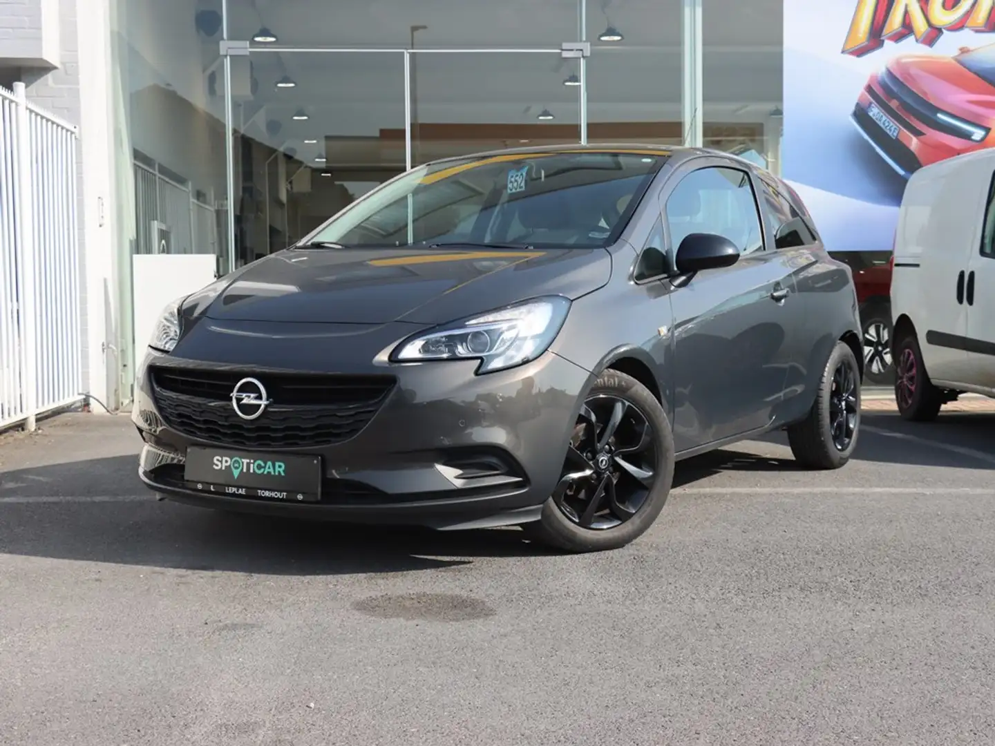 Opel Corsa 1.4 BLACK EDITON |AT6|3DR|AIRCO|CRUISE CONTROL| Gris - 1