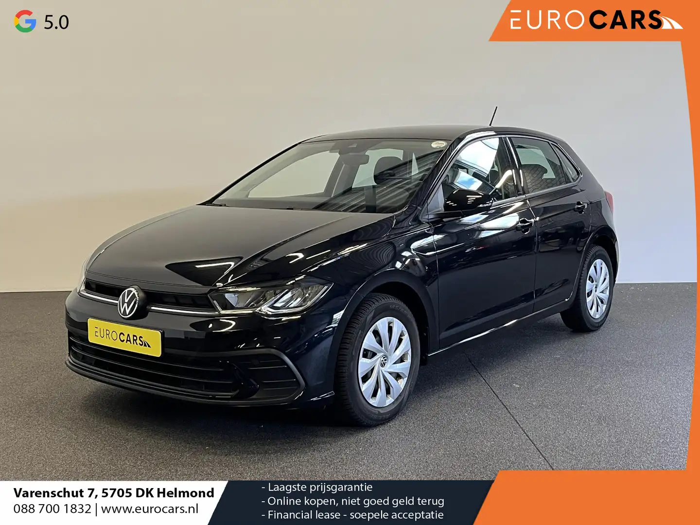 Volkswagen Polo 1.0 TSI Life Business Airco ECC Navi Carplay Adapt Schwarz - 1